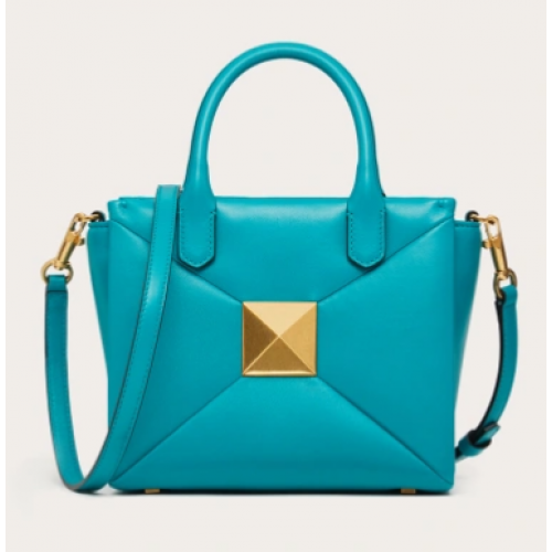 VALENTINO GARAVANI small One Stud Sheepskin tote Bag XW0B0K59 blue