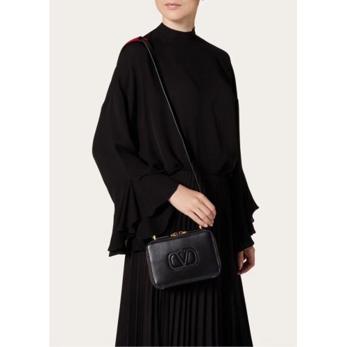 VALENTINO Origianl leather shoulder bag V0020 black