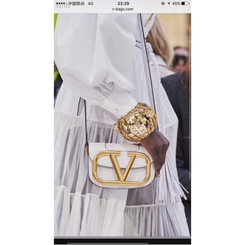 VALENTINO Origianl leather shoulder bag V0032 white