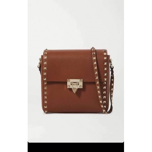 VALENTINO Origianl leather shoulder bag V0182 brown