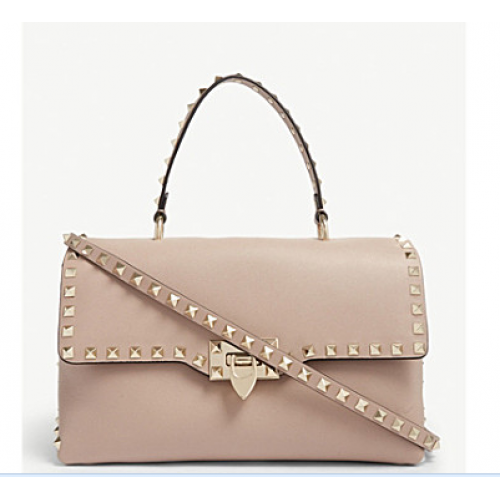 VALENTINO Rockstud leather tote bag V0094 PINK