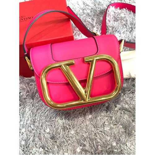 VALENTINO Supervee Original Leather Shoulder Bag NL076 Pink
