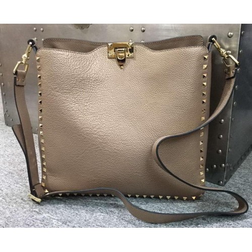 Valentino Garavani Rockstud Hobo Bag VO84499 Apricot