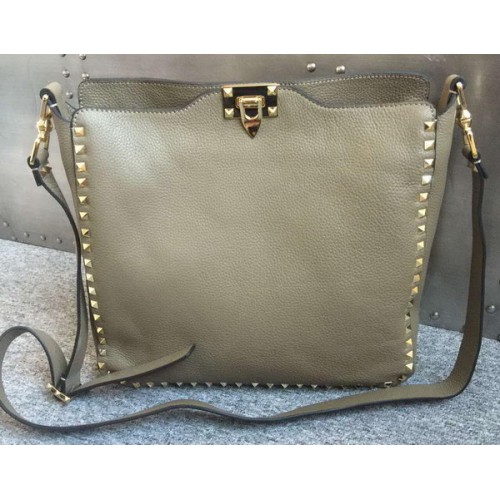Valentino Garavani Rockstud Hobo Bag VO84499 Grey