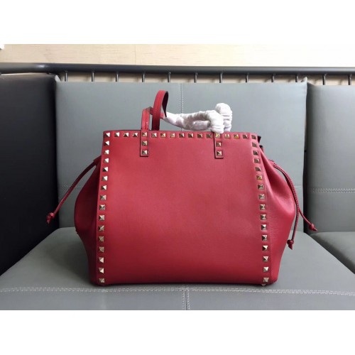 Valentino Tote Bag Original Leather 76366 Red