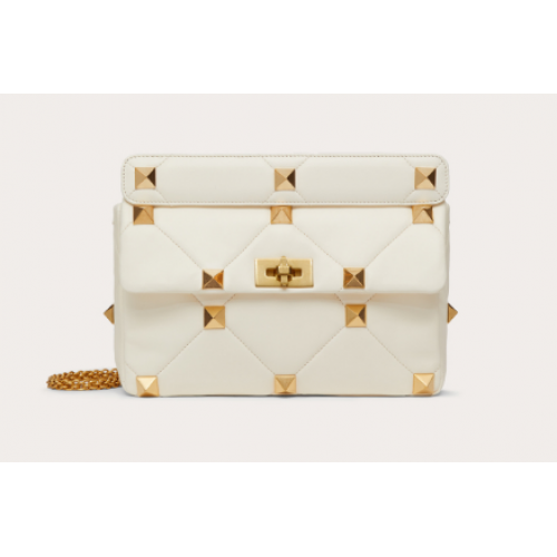 Valentino medium Garavani Roman Stud V2060 white