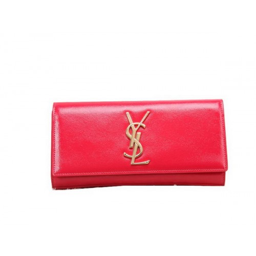 YSL Classic Monogramme Clutch Bag Patent Leather Y8909 Red