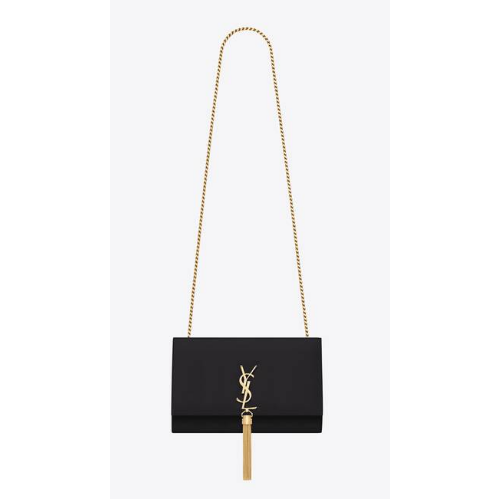 YSL KATE MEDIUM WITH TASSEL IN SMOOTH LEATHER 354119C black