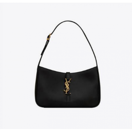 YSL LE 5 A 7 HOBO BAG IN SMOOTH LEATHER Y687228 black