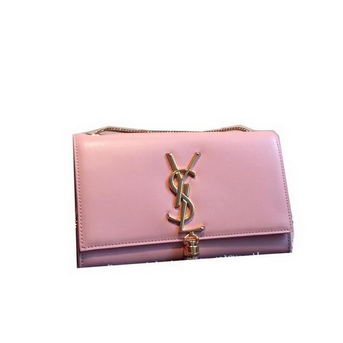 YSL Monogramme Cross-body Shoulder Bag Smooth Leather Y311218 Pink