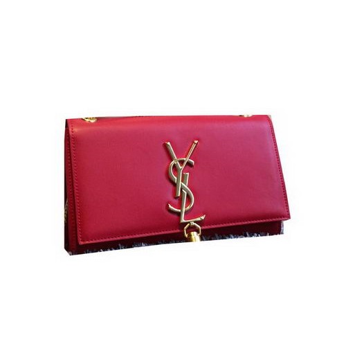 YSL Monogramme Cross-body Shoulder Bag Smooth Leather Y311218 Red