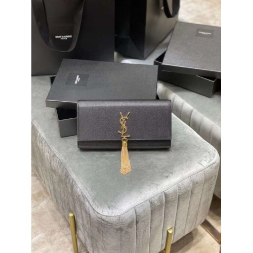 YSL Saint Laurent Medium Kate Bag Y306080 Black gold hardware