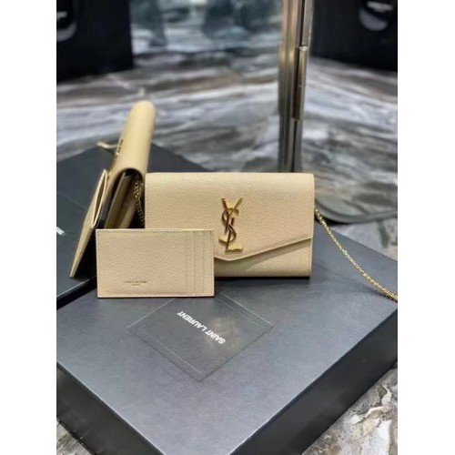 Yves Saint Laurent Calf leather cross-body bag Y707788 BEIGE