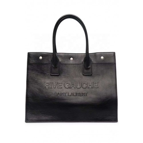 Yves Saint Laurent Calf leather shopping bag Y677480 black