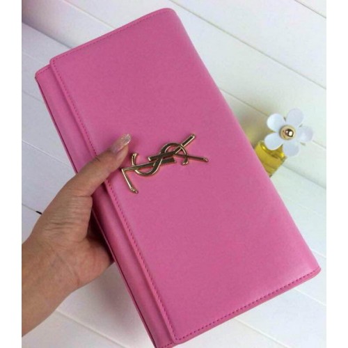 Yves Saint Laurent Classic Monogramme Clutch 30210 Pink