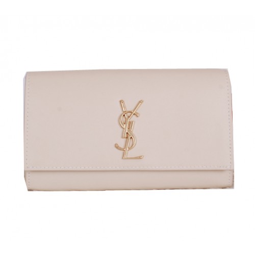 Yves Saint Laurent Classic Monogramme Clutch Y7131 OffWhite