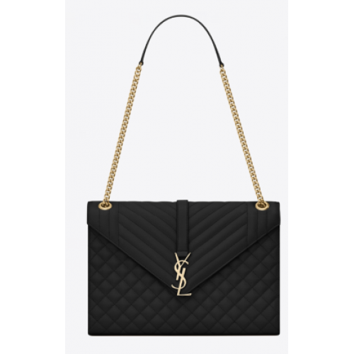 Yves Saint Laurent Cross-body Caviar leather Shoulder Bag 487256 black
