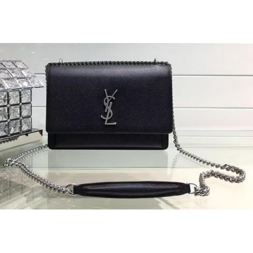 Yves Saint Laurent Cross-body Shoulder Bag Y13928 Black