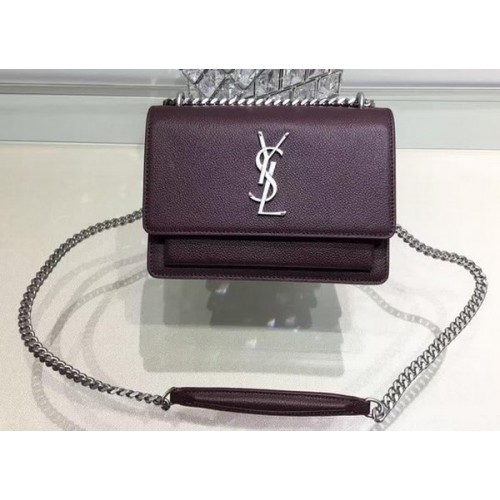 Yves Saint Laurent Cross-body Shoulder Bag Y13928 Purple