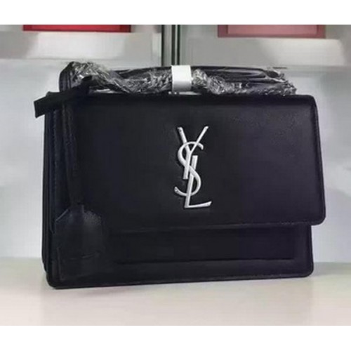 Yves Saint Laurent Cross-body Shoulder Bag Y8816 Black
