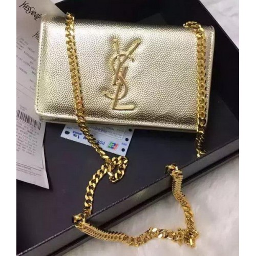 Yves Saint Laurent Cross-body Shoulder Bag Y9013 Gold