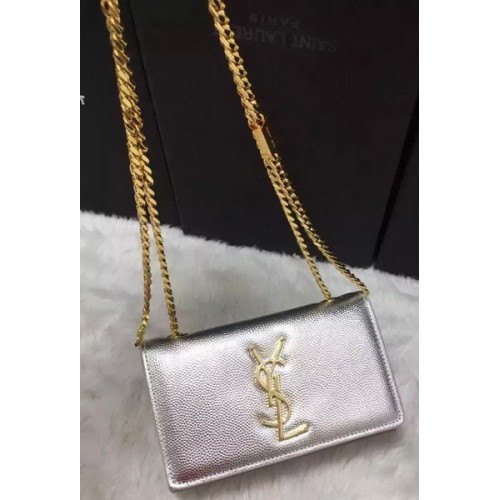 Yves Saint Laurent Cross-body Shoulder Bag Y9013 Silver