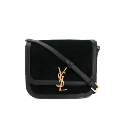 Yves Saint Laurent IN SUEDE AND SMOOTH LEATHER Y535025E Black