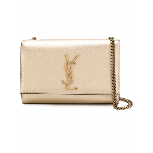 Yves Saint Laurent Kate Small Sheepskin Shoulder Bag Y469390 Gold