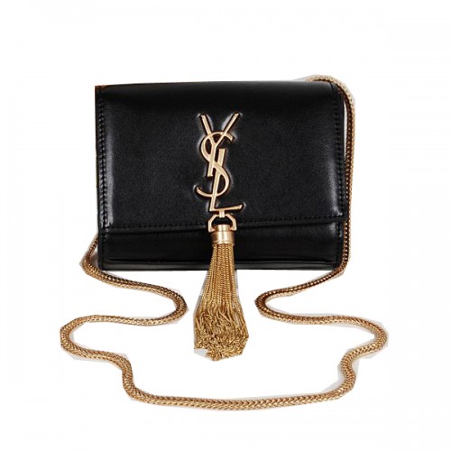 Yves Saint Laurent MINI Monogramme Cross-body Shoulder Bag Black