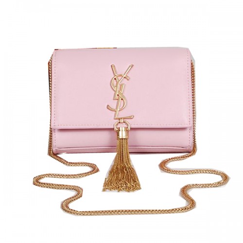 Yves Saint Laurent MINI Monogramme Cross-body Shoulder Bag Light Pink