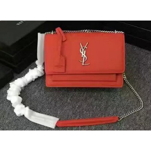 Yves Saint Laurent Monogramme Cross-body Shoulder Bag Y3370 Red