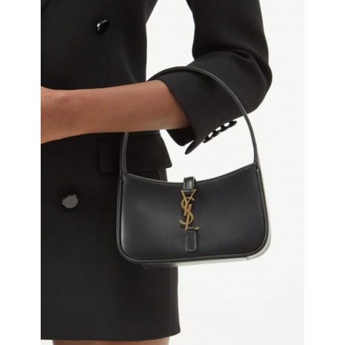 Yves Saint Laurent Original Leather Mini Shoulder Bag LE5A7 Black