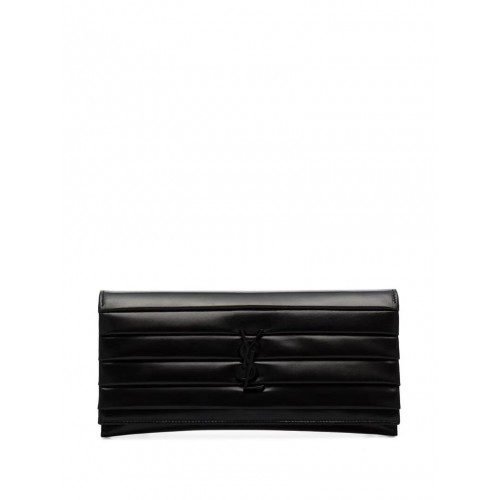 Yves Saint Laurent Original leather Clutch bag Y593168 Black
