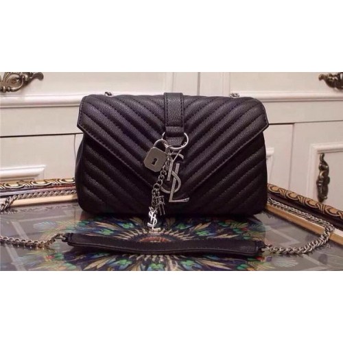 Yves Saint Laurent Small Classic Monogramme Flap Bag Y20167 Black
