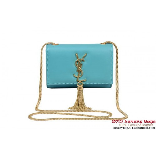 Yves Saint Laurent Small Monogramme Cross-body Shoulder Bag 1834B Blue