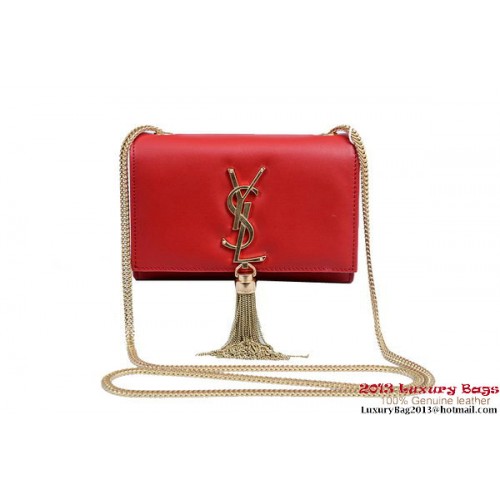 Yves Saint Laurent Small Monogramme Cross-body Shoulder Bag 1834B Red