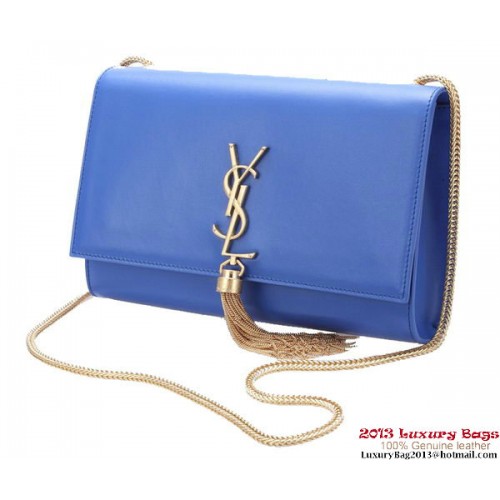 Yves Saint Laurent Small Monogramme Cross-body Shoulder Bag Y042 Blue