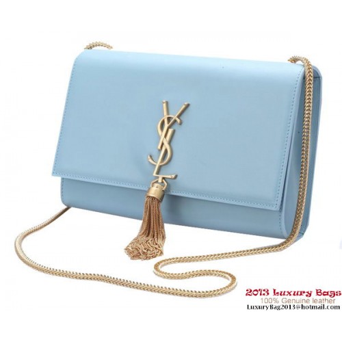 Yves Saint Laurent Small Monogramme Cross-body Shoulder Bag Y042 Light Blue