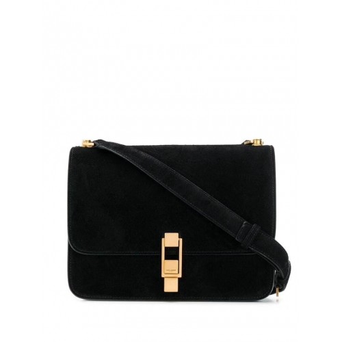 Yves Saint Laurent Small Original Nubuck leather Shoulder Bag Y585061 black