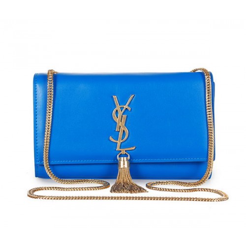 Yves Saint Laurent mini Monogramme Cross-body Shoulder Bag 326076 Blue