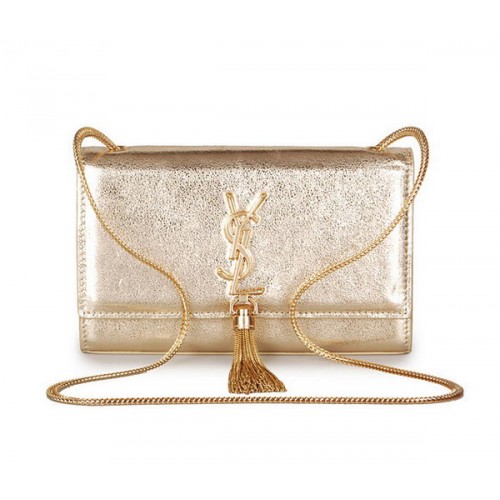 Yves Saint Laurent mini Monogramme Cross-body Shoulder Bag 326076 Gold