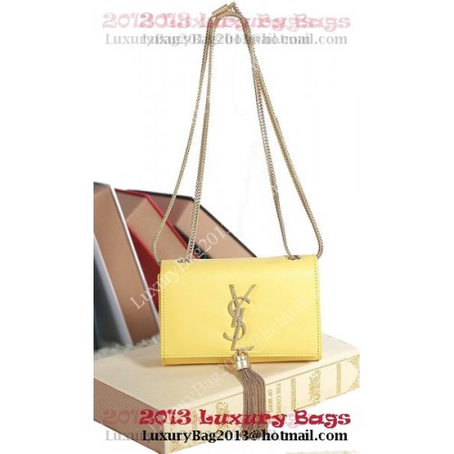 Yves Saint Laurent mini Monogramme Cross-body Shoulder Bag 5478 Lemon