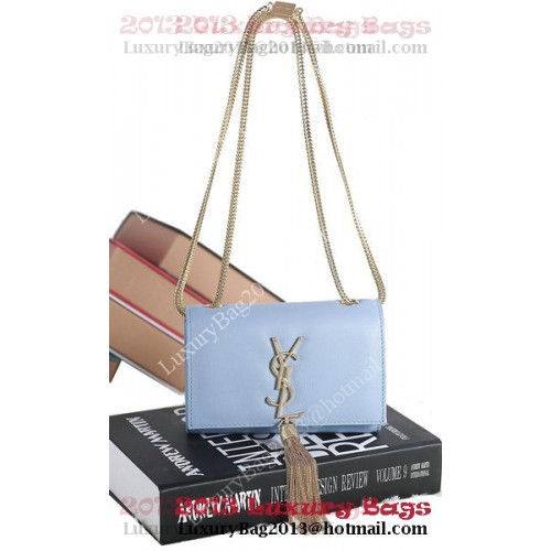 Yves Saint Laurent mini Monogramme Cross-body Shoulder Bag 5478 Light Blue