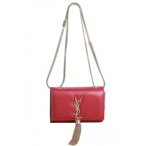 Yves Saint Laurent mini Monogramme Cross-body Shoulder Bag 5478 Red